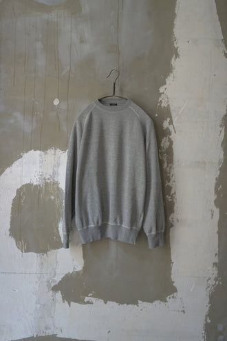 グレー裏毛 クルーネック