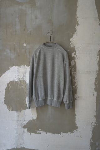 グレー裏毛 クルーネック