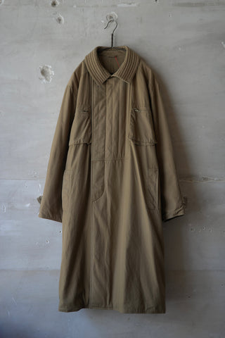 1970-1980's Italian Quilted Design Balmacaan Coat by allegri