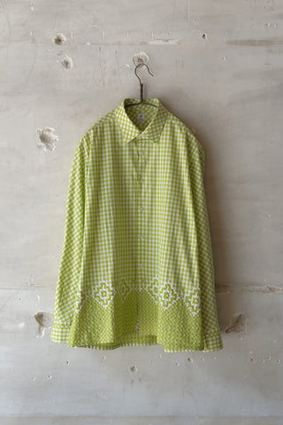 EMBROIDERY ON GINGHAM CHECK SHIRT