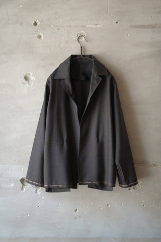 SILK WOOL PORAL JACKET