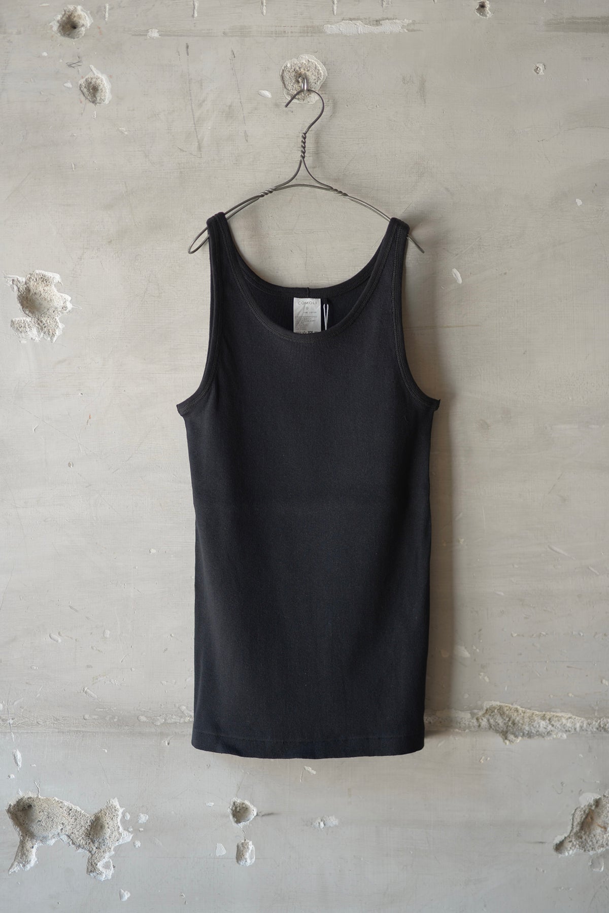 COMOLI コットン タンクトップ サイズ2 【美品】 コットンメッシュ ノースリーブ | COMOLI(コモリ) / トップス