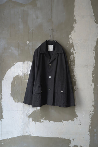 3 BUTTONS SHIRT JACKET BLACK