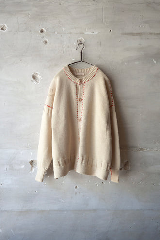 HAND STITCH GUERNSEY CARDIGAN