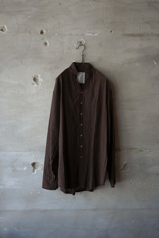 CUT OFF COLLAR SHIRT